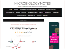 Tablet Screenshot of microbiologynotes.com